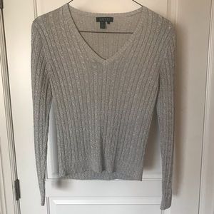 Lauren Ralph Lauren Cable Knit Sparkle Sweatshirt